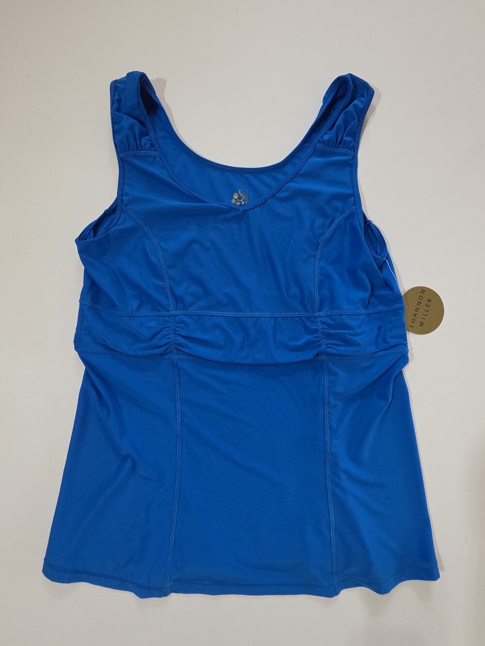 NWT Shannon Miller Sleeveless Top Womens Large Blue Casual Activewear Tank‎